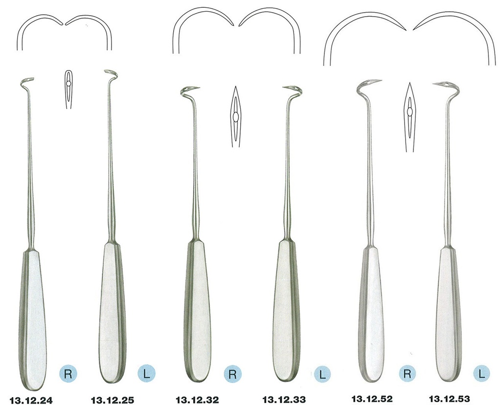 NEEDLE, LIGATURE, DESCHAMPS, 20 cm, sharp, left 13-12-33