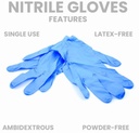 GLOVE, EXAMINATION, nitrile, s.u., non sterile, S