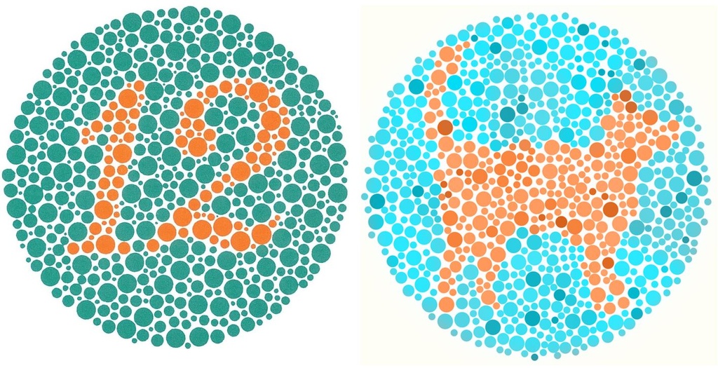 COLOUR-DISCRIMINATION EYE CHART, pediatric, 14 plates