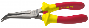 NOSE PLIER 40° half-r., 200mm, ins 1000V serrated, 195A.20VE