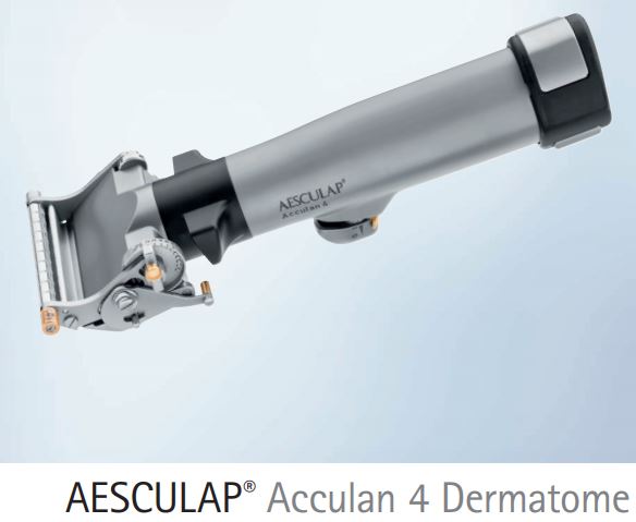 DERMATOME, ELECTRICAL (ACCULAN 4) with battery + access.