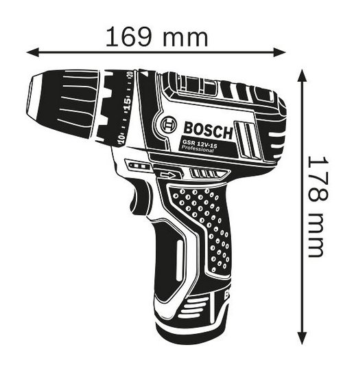 SCREWDRIVER cordless, impact driver, 12V + battery + charger