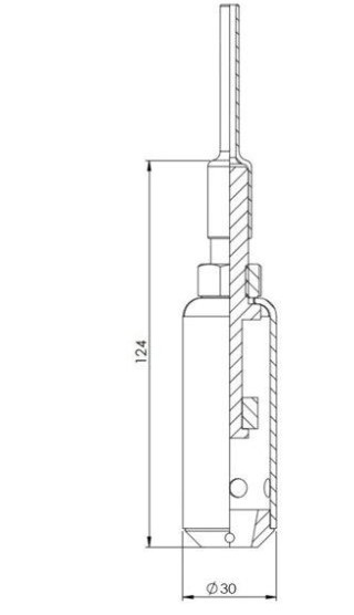 (Lorentz pump) WELL PROBE SENSOR CABLE, 1.5m, 2x0.75mm²