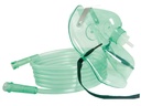 OXYGEN FACE MASK, simple, with tubing, adult size