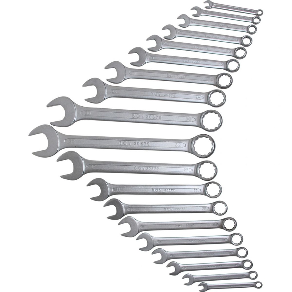 COMBINATION WRENCHES SET 19 pieces, 8-32mm