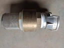 FOOT VALVE, brass, 2" + half-coupling, grooved + lock