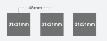 CURRENT TRANSFORMER, 400/5A, 3-ph, Class 1, passage 31x31mm