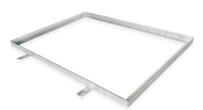 FRAME, 75x50x5mm, galvanized, for 70mm height grating