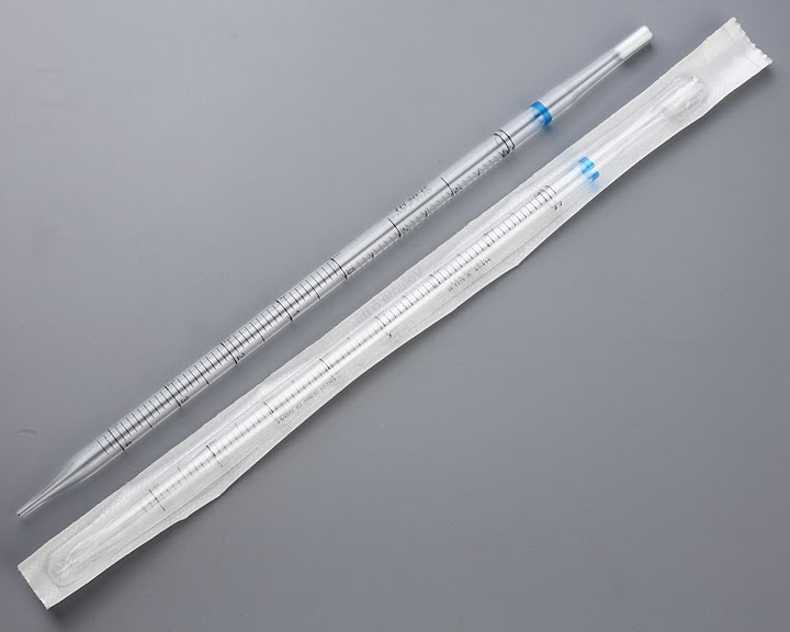 PIPETTE, plastic, graduated, cotton stopper, sterile 1 ml