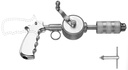 ORTHOPAEDIC HAND DRILL, adj. handle with side crank 76-50-80