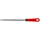 FILE round semi-soft, plastic handle, length 200mm