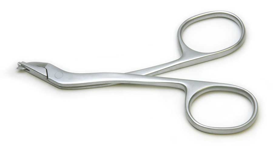 SURGICAL SKIN STAPLE REMOVER , stainless steel, re-useable