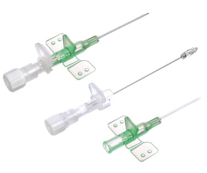 SAFETY IV CATHETER, tip,18G x 45 mm, wings, IP, green