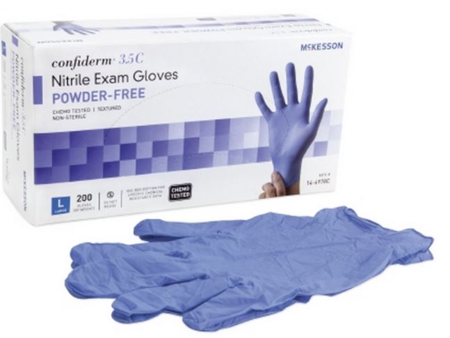 GLOVE, EXAMINATION, nitrile, s.u., non sterile, L