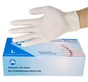 GLOVE, EXAMINATION, latex, s.u. non sterile, large