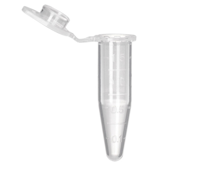 MICROTUBE, 1.5ml, conical, attached lid, classic,non sterile