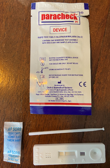 MALARIA HRP-2 TEST, wb, 1 test (Paracheck Pf 302030025)