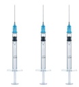 SYRINGE, AUTO-DISABLE with needle, s.u., imm, 0.5 ml