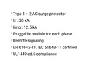 LIGHTNING-SURGE PROT T 1+2 (Citel DAC1-13S-11-275) 1P+N, Vac