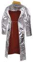 APRON heat resistant, aluminized, with sleeves, size L