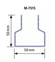 (Mecalux M7) UPRIGHT M7515 type, 50x50x2500mm, epoxy, blue
