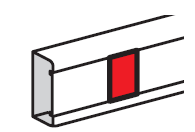 (Trunking Mosaic) COVER SEAL, width 45mm, white