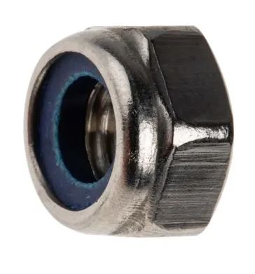 NUT, zinc plated, M8, hexagonal, DIN 985