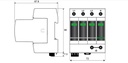 LIGHTNING-SURGE PROT T 1+2 (Citel DAC1-13S-31-275) 3P+N,Vac