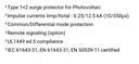 LIGHTNING-SURGE PROT. type 1+2 (Citel, DS50PV-1500G/12KT1)