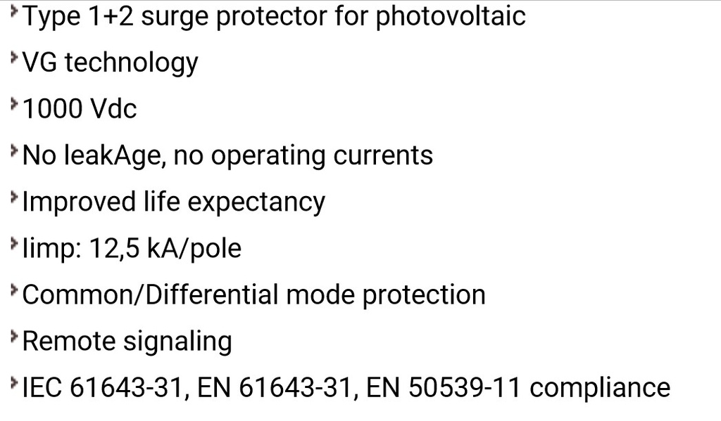 LIGHTNING-SURGE PROT. type 1 (Citel, DS60VGPV-1000G/51)