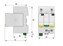 LIGHTNING-SURGE PROT. type 2 (Citel, DS50VGPVS-600G/51)