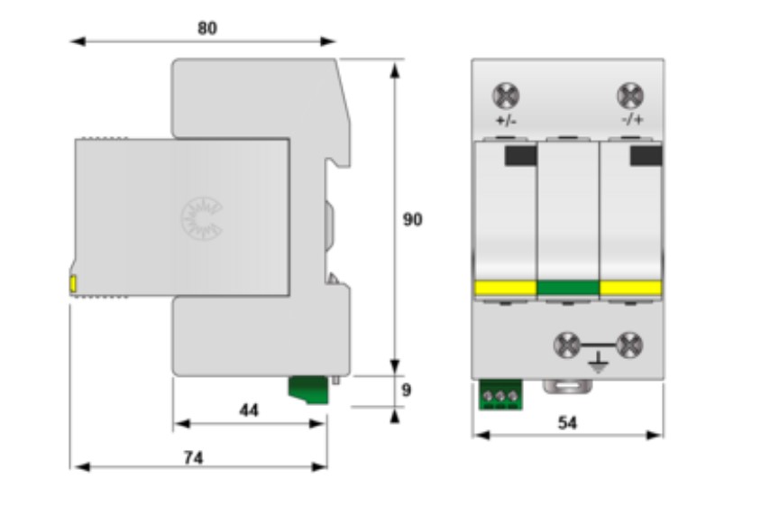 LIGHTNING-SURGE PROT. type 2 (Citel, DS50VGPVS-1000G/51)