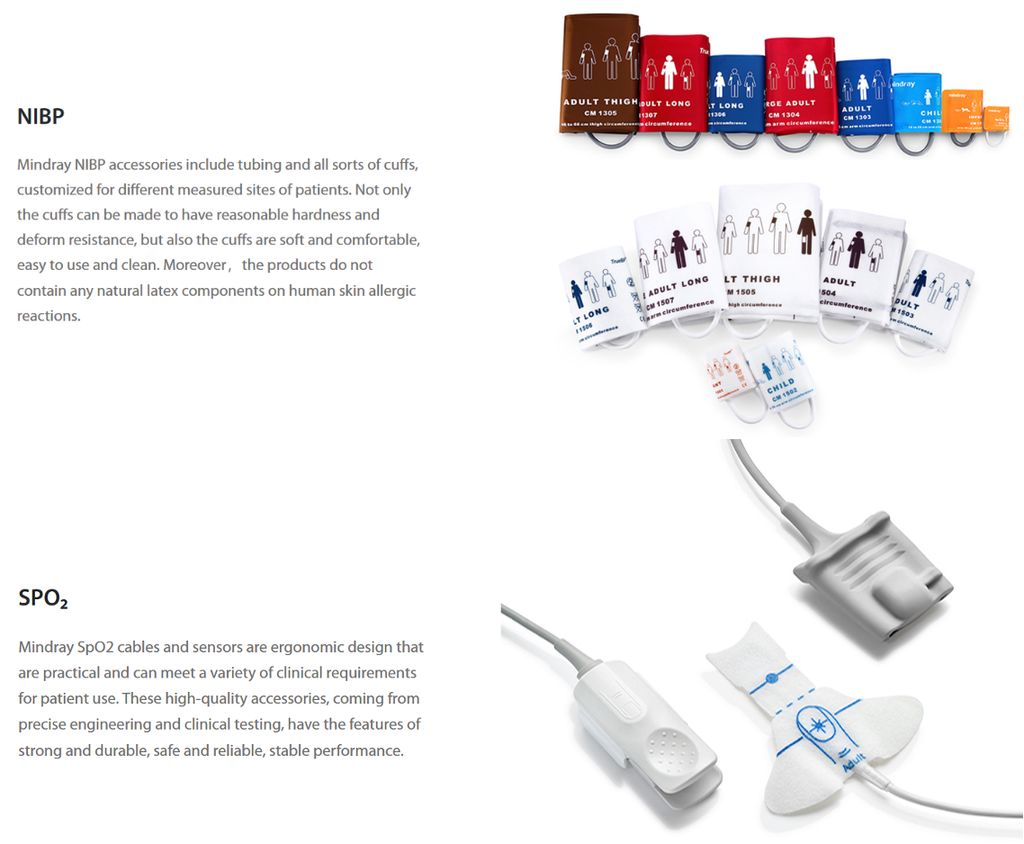 MONITOR, vital signs (Mindray VS8)+ access., 230V 50-60Hz