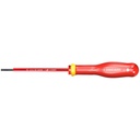 SCREWDRIVER slotted head, 3.5x100mm, ins. 1000V, AT3.5X100VE