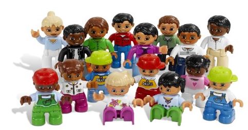 SET OF FIGURINES FOR DOLL HOUSE, plastic