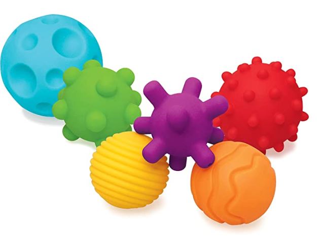 SENSORY PLAYBALL SET, soft plastic, tactile