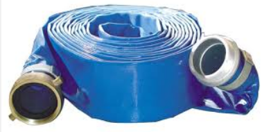 HOSE flat, 2", NP12, 10m, delivery + mounted couplings