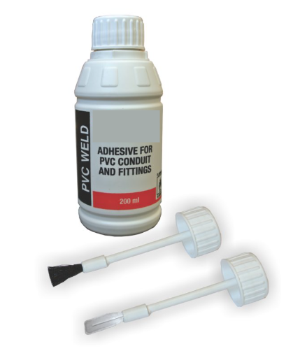 GLUE quick filling, for PVC, pot with brush