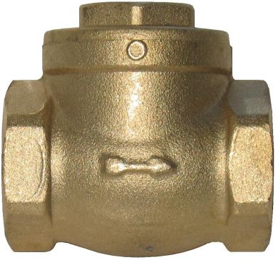 NON-RETURN VALVE flapping, brass, 4", FxF threaded