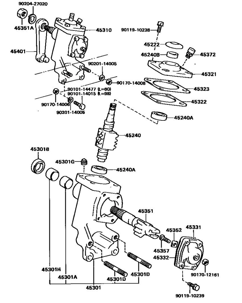 (LN65) SHIM steering gear