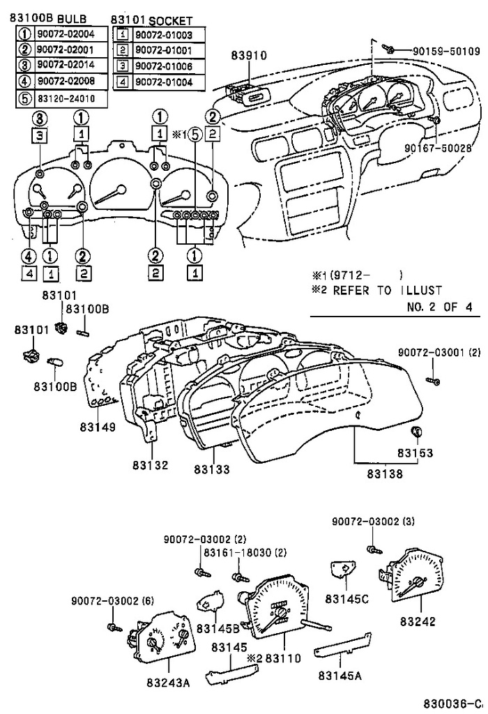 COMPTEUR DE VITESSE TERCEL EL50L