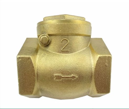 NON-RETURN VALVE flapping, brass, 2", FxF threaded
