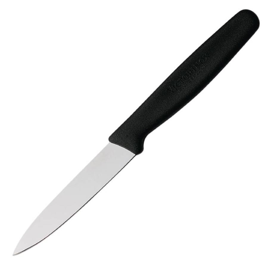 KNIFE, stainless steel, 8cm, plastic handle, for kitchen