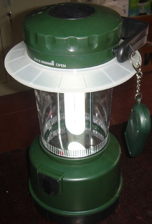 LANTERN rechargeable, 12-230V, 100 lumen, waterproof