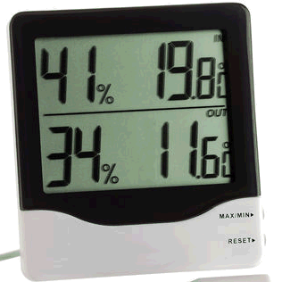 THERMOMETER - HYGROMETER digital display, R3/AAA