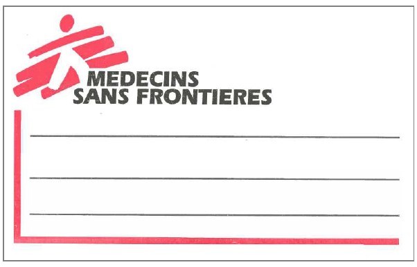 ETIQUETTE MSF, A5, autocollantes, pour colis