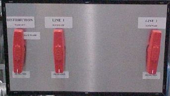 (water treatment unit) FRONT PANEL, aluminium