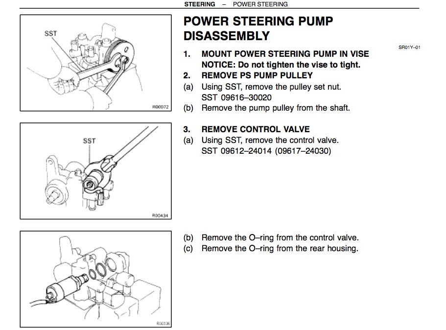 HOOK SPANNER steering gear, SST