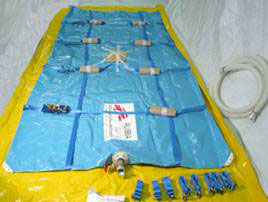 WATER TANK flex., 5m³ + 2" gate valve + lid + harness