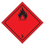 LABEL dangerous goods, class 3, flammable liquid